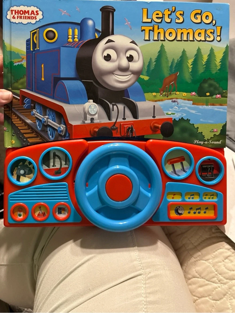Thomas & Friends Blue and Red Musical Steering Play Panel